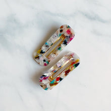 Load image into Gallery viewer, Hair Clips (Rainbow - Rectangular)
